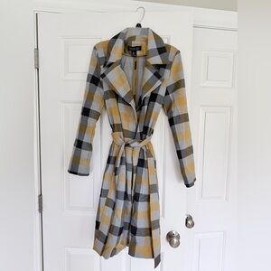Rachel Zoe Checkered Belted Jacket